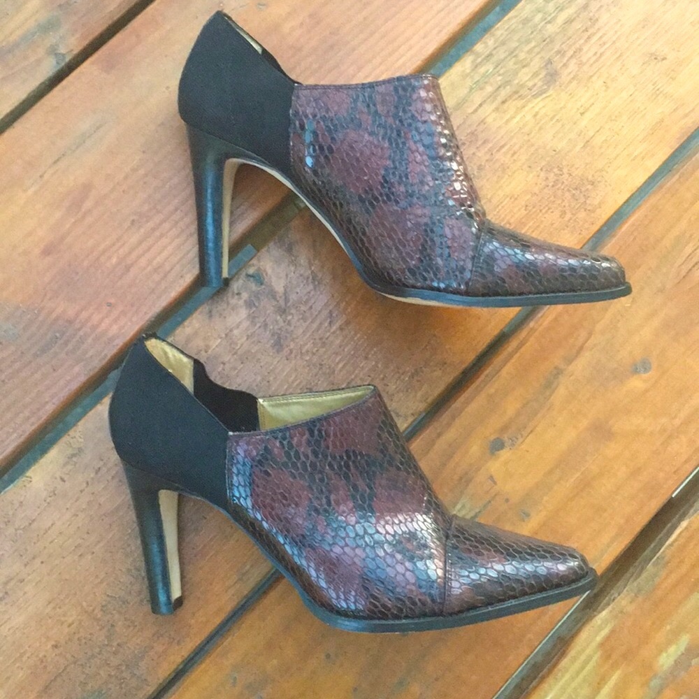 Vintage Snakeskin ankle boot